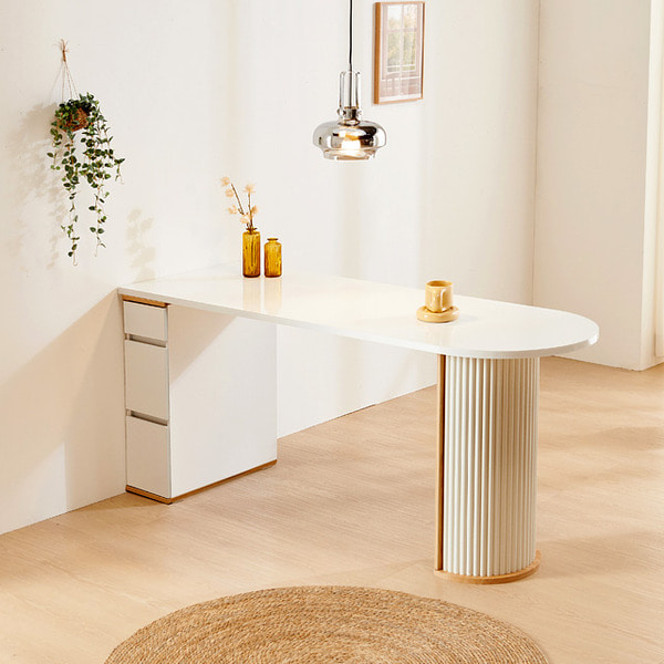 로마 반달사각 1700 반타원 식탁 테이블 카페 디자인
