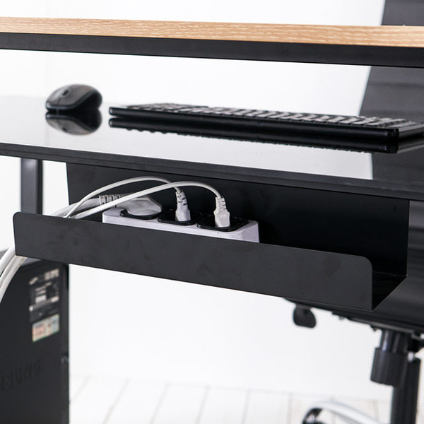 홈피스 멀티탭선반 전원코드 전선정리 책상 데스크