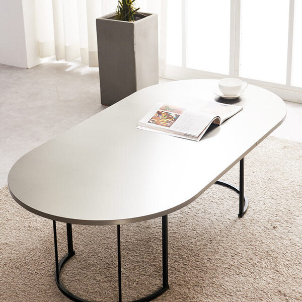 시티 메탈상판 라운드 1500x600 홈바 식탁 테이블 DIY