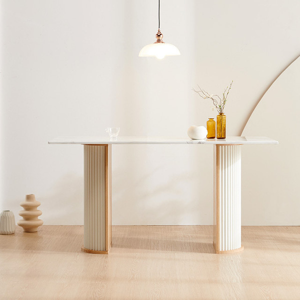 로마 반달 1500 대리석식탁 주방 테이블 카페 디자인