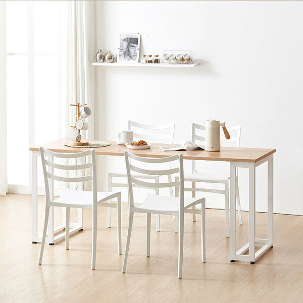 솔리드철제 사각 1800 식탁 테이블 디자인 탁자 카페