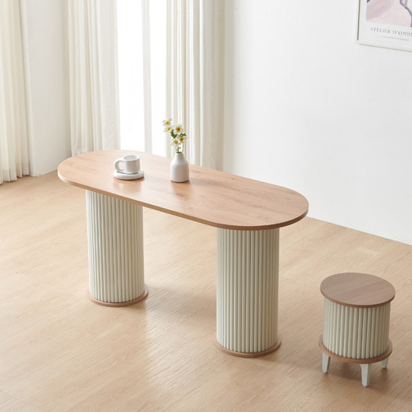 로마 원형 1500 양면 라운드 식탁 주방 테이블 카페 디자인