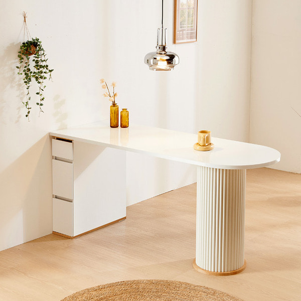 로마 원형사각 1700 반타원 식탁 테이블 카페 디자인