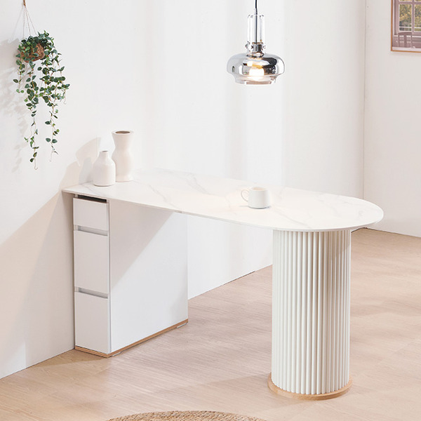 로마 원형사각 1300 반타원 세라믹식탁 테이블 디자인