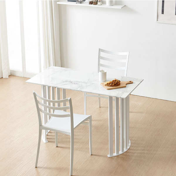 솔리드철제 반달 1200 대리석 식탁 테이블 디자인 탁자 카페