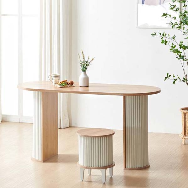 로마 반달 1300 양면 라운드 식탁 주방 테이블 카페 디자인